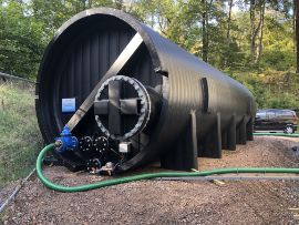 64m<sup>3</sup> emergency water tank